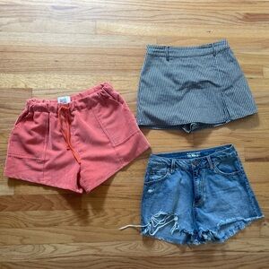 Women’s bottoms bundle - shorts, skort, jean shorts